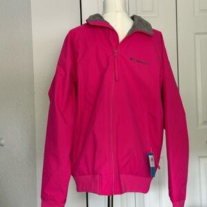 Columbia Fuchsia Rain Jacket